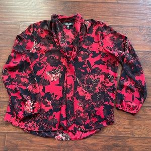 Worms tie neck blouse